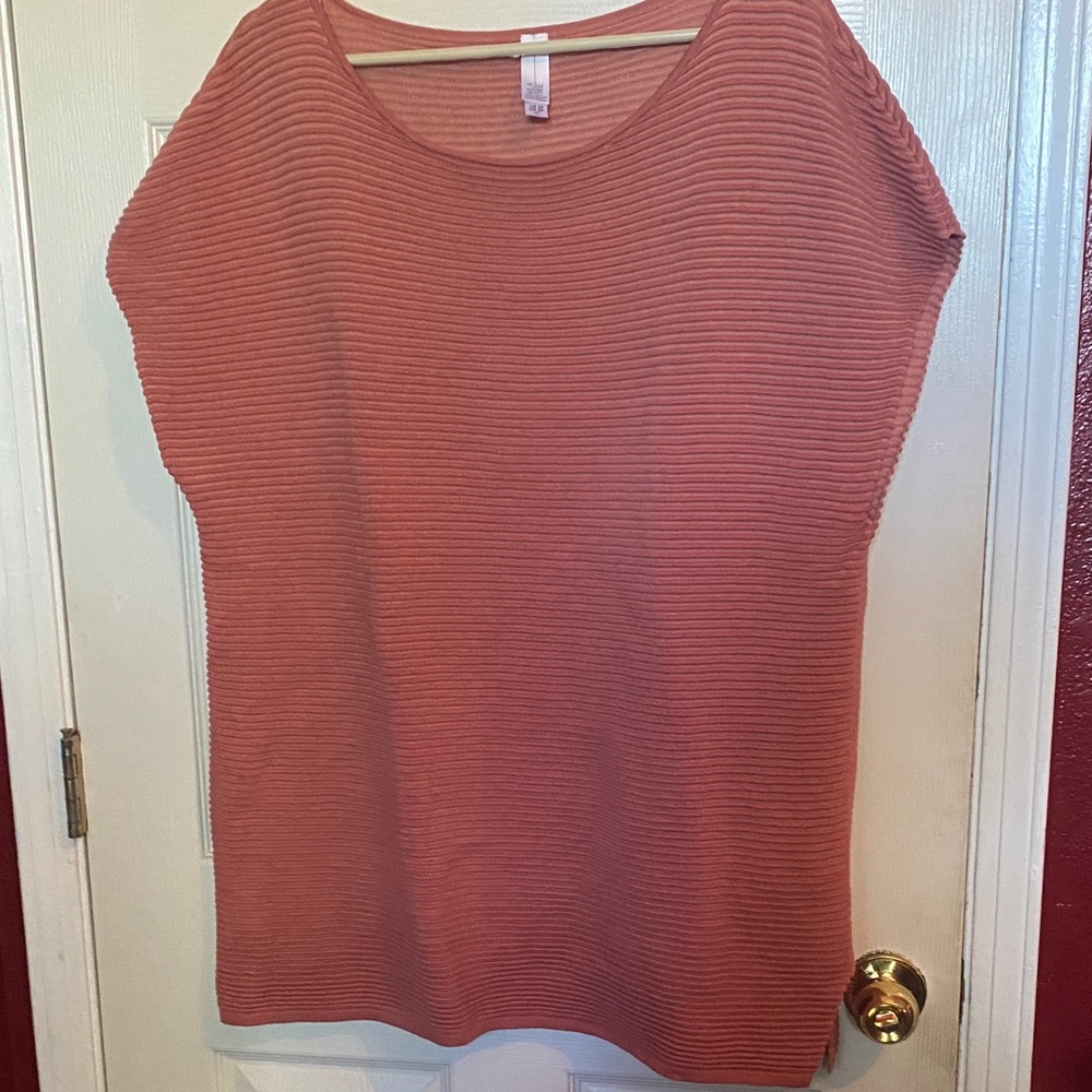 MarlaWynne Ribbed Terracotta Tunic